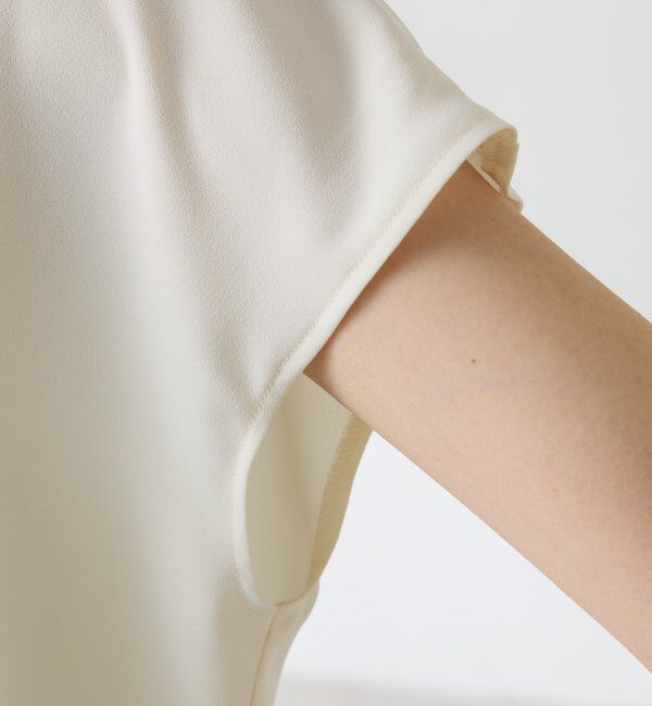  「【さらっとした着心地】ジョーゼットフレンチロゴTシャツ」|Tシャツ・カットソー|