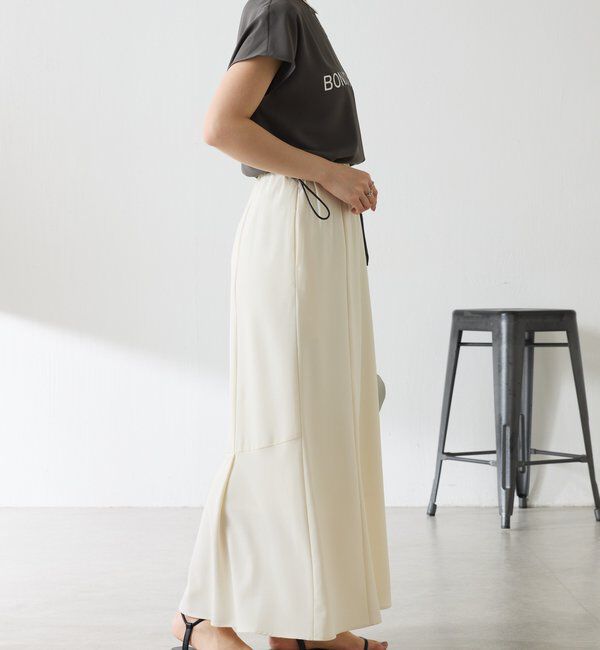  「【さらっとした着心地】ジョーゼットフレンチロゴTシャツ」|Tシャツ・カットソー|