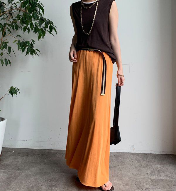  「【夏も快適！】ドライタッチカットフレアスカート」|スカート|