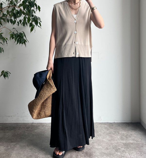  「【夏も快適！】ドライタッチカットフレアスカート」|スカート|