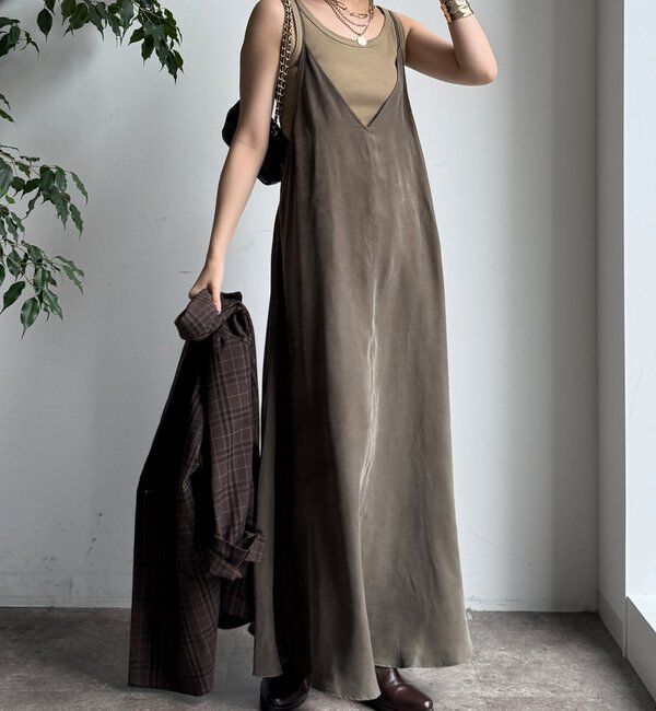  「キュプラキャミワンピース」|ワンピース|