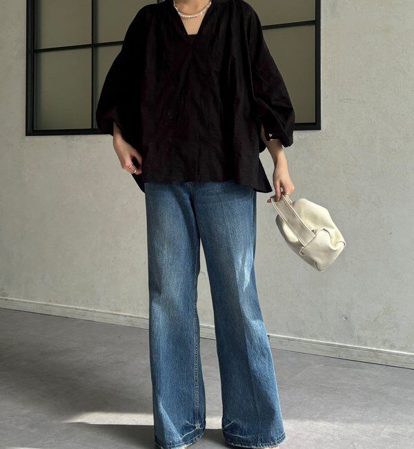  「インドレーススキッパーブラウス」|シャツ・ブラウス|