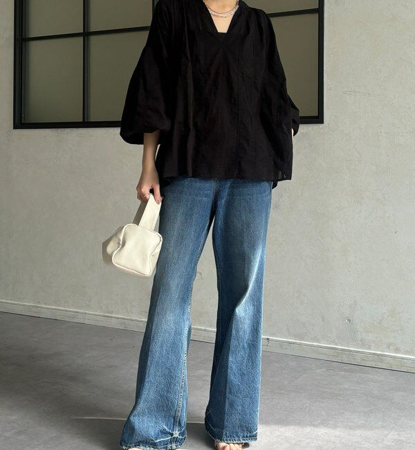  「インドレーススキッパーブラウス」|シャツ・ブラウス|