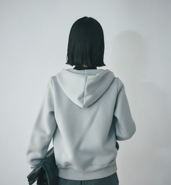  「【WEB限定/キレイめ上品】スポンジダンボールZIPパーカーカットソー」|パーカー|