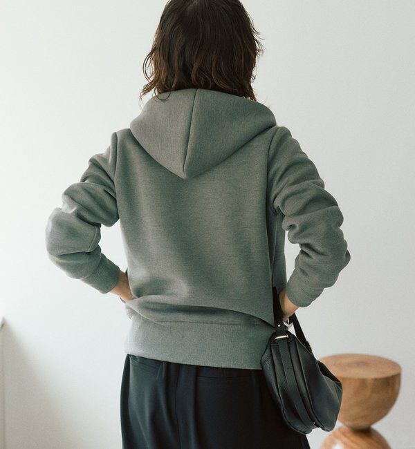  「【WEB限定/キレイめ上品】スポンジダンボールZIPパーカーカットソー」|パーカー|