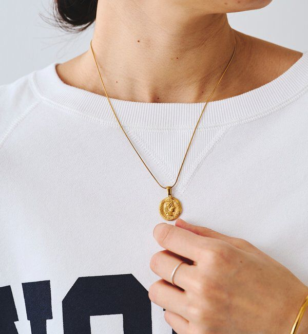  「【R.good(アールドットグッド)】コインショートネックレス」|リング|