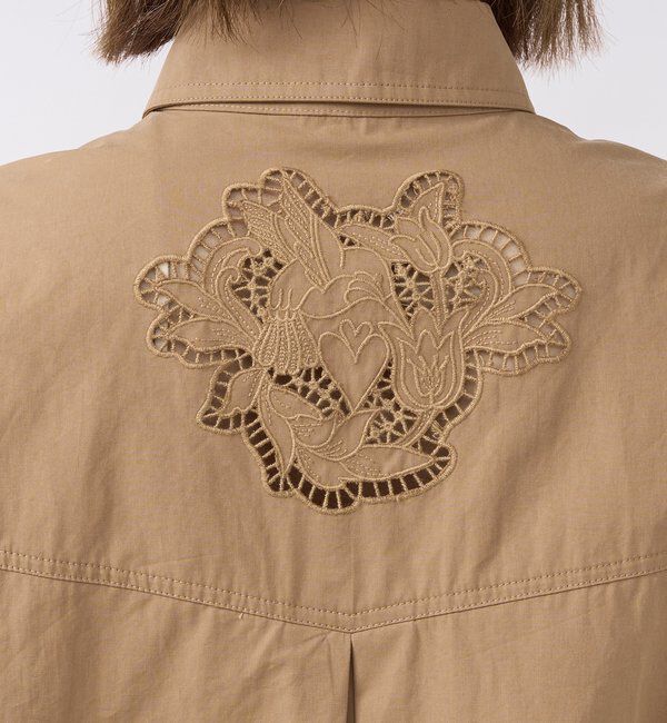  「【大人のこなれ感】カットワークオーバーシャツ」|シャツ・ブラウス|