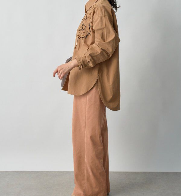  「【大人のこなれ感】カットワークオーバーシャツ」|シャツ・ブラウス|