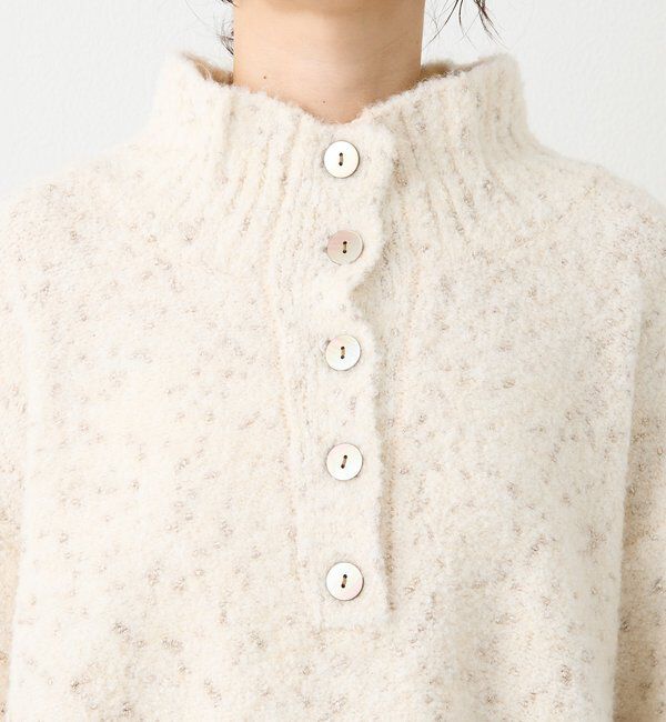  「【キャッチーな編地】ラメノット2wayタートル」|ニット・セーター|