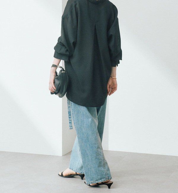  「予約【涼し気な抜け感】メッシュスキッパーシャツ」|シャツ・ブラウス|