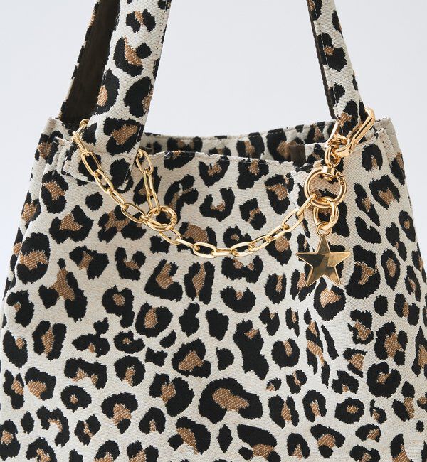  「よっし～コラボ/チャーム付きアニマルジャガードトート」|ショルダー・メッセンジャー|