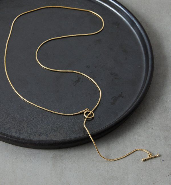  「スネイクチェーン2WAYネックレス」|リング|ゴールド