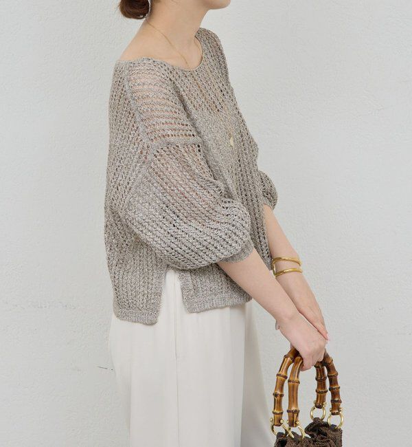  「レーシーメッシュニット」|ニット・セーター|
