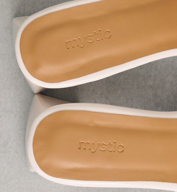  「スクエアトゥヒールサンダル」|サンダル|