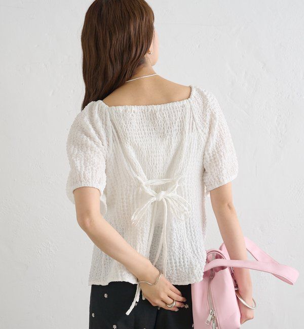  「ハートネックパフブラウス」|シャツ・ブラウス|