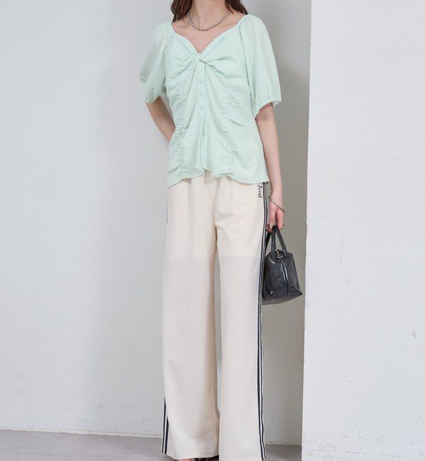  「ハートネックパフブラウス」|シャツ・ブラウス|