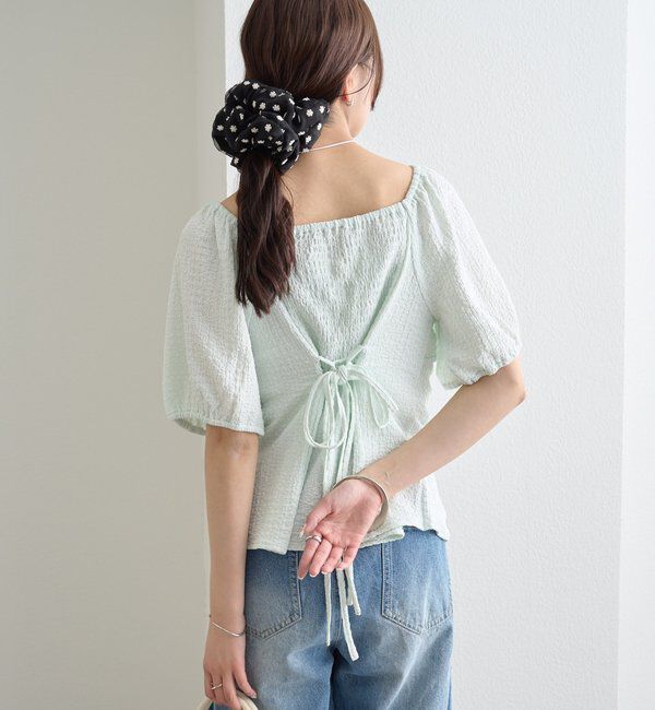  「ハートネックパフブラウス」|シャツ・ブラウス|