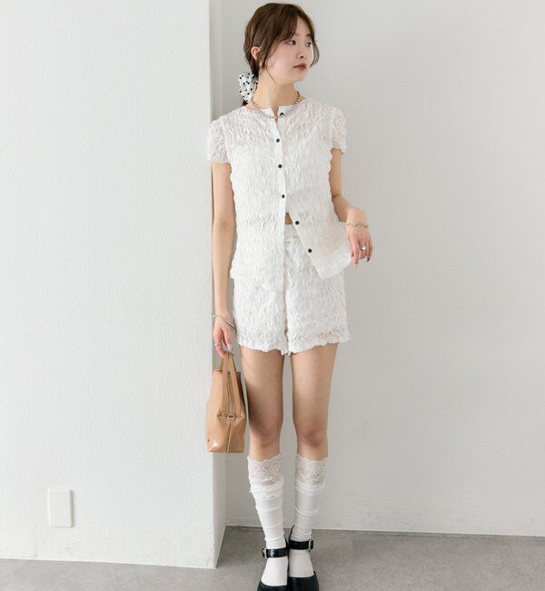  「エアリーシャーリングブラウス」|シャツ・ブラウス|