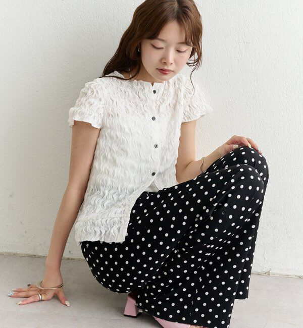  「エアリーシャーリングブラウス」|シャツ・ブラウス|