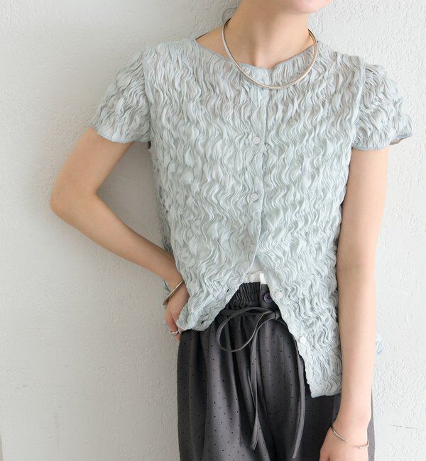  「エアリーシャーリングブラウス」|シャツ・ブラウス|