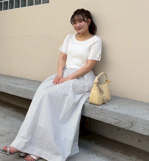  「【@__misa__03企画】プレート付きドッキング半袖ワンピース」|ワンピース|