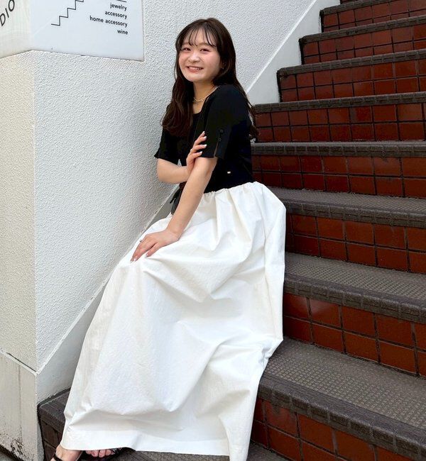  「【@__misa__03企画】プレート付きドッキング半袖ワンピース」|ワンピース|