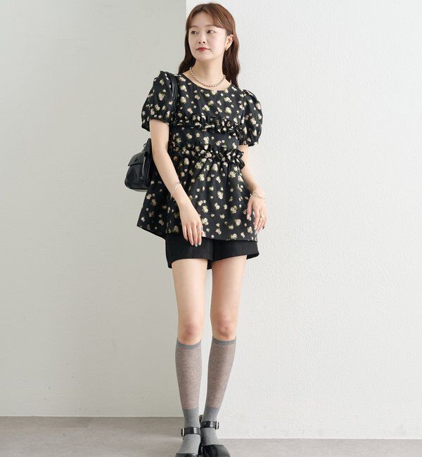  「オーガンジーフラワーブラウス」|シャツ・ブラウス|