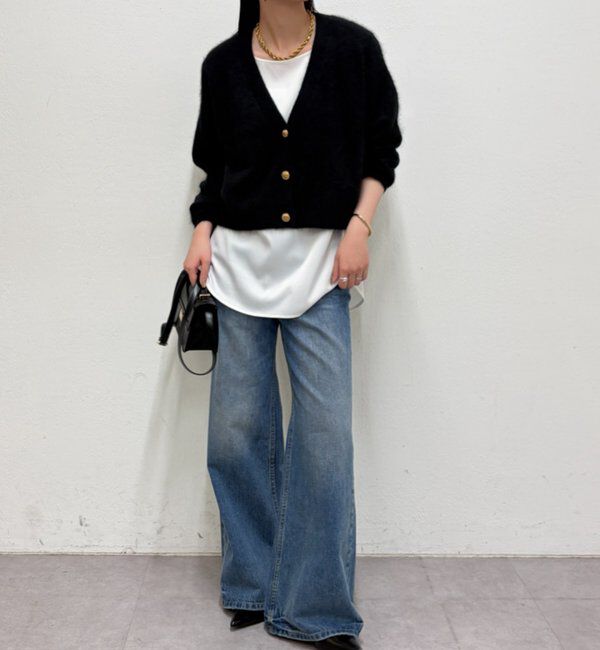  「シャギーショートニットカーディガン」|ニット・セーター|