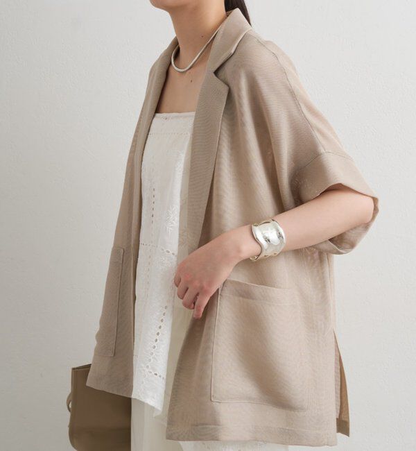  「2WAYパネルレース刺繍キャミ」|シャツ・ブラウス|