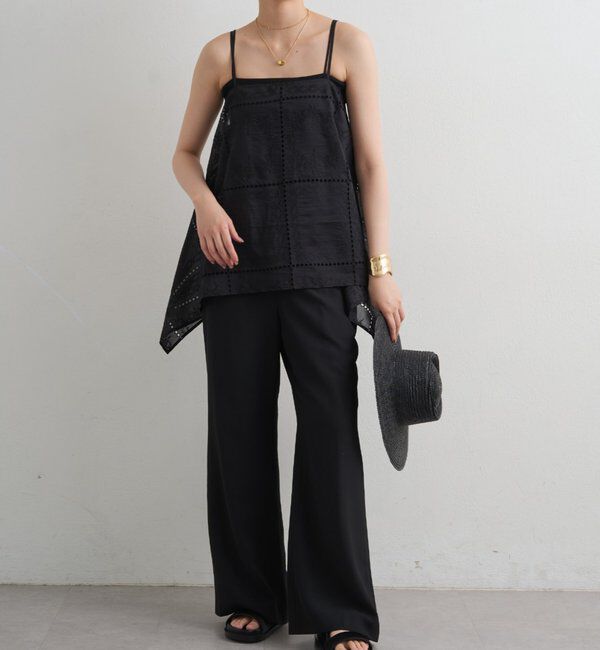  「2WAYパネルレース刺繍キャミ」|シャツ・ブラウス|