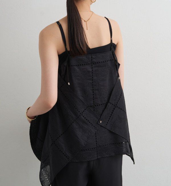  「2WAYパネルレース刺繍キャミ」|シャツ・ブラウス|