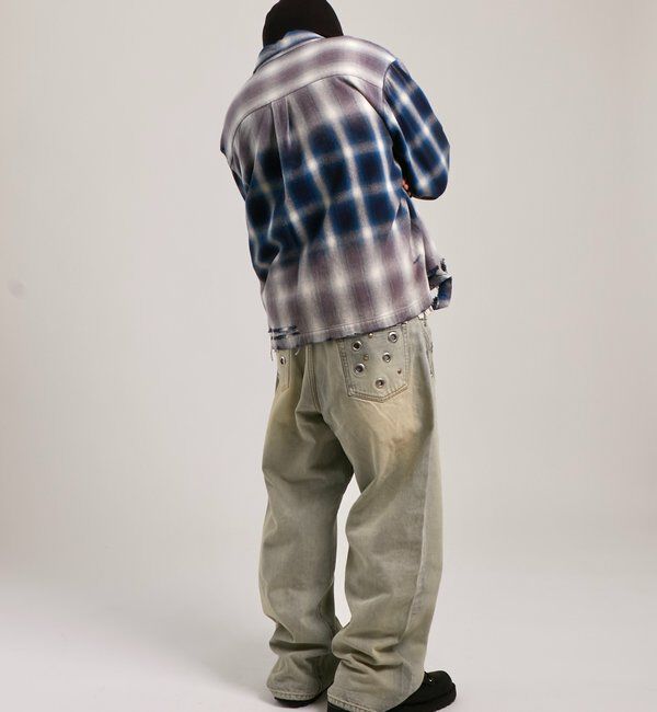  「【FromVintage】ダメージチェックシャツ」|シャツ・ブラウス|