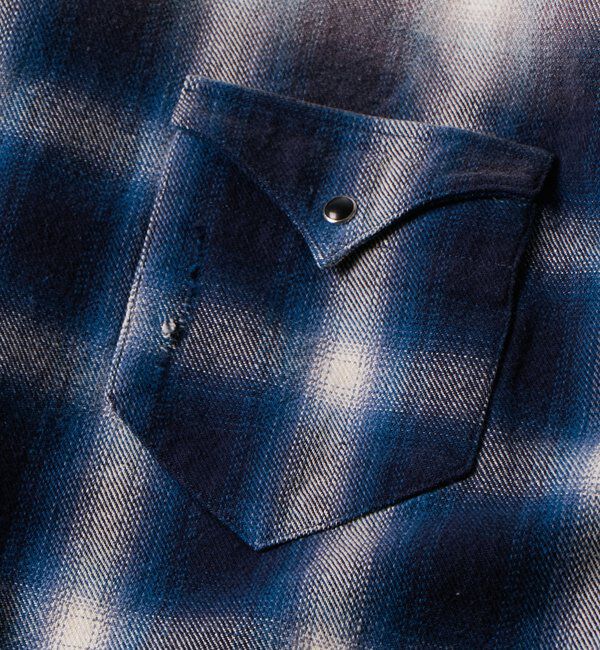  「【FromVintage】ダメージチェックシャツ」|シャツ・ブラウス|