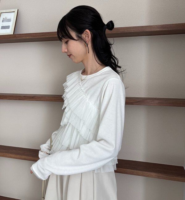  「【kon企画】フリルドッキングロンT」|Tシャツ・カットソー|