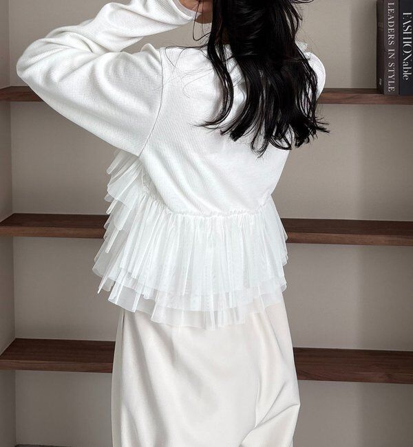  「【kon企画】フリルドッキングロンT」|Tシャツ・カットソー|