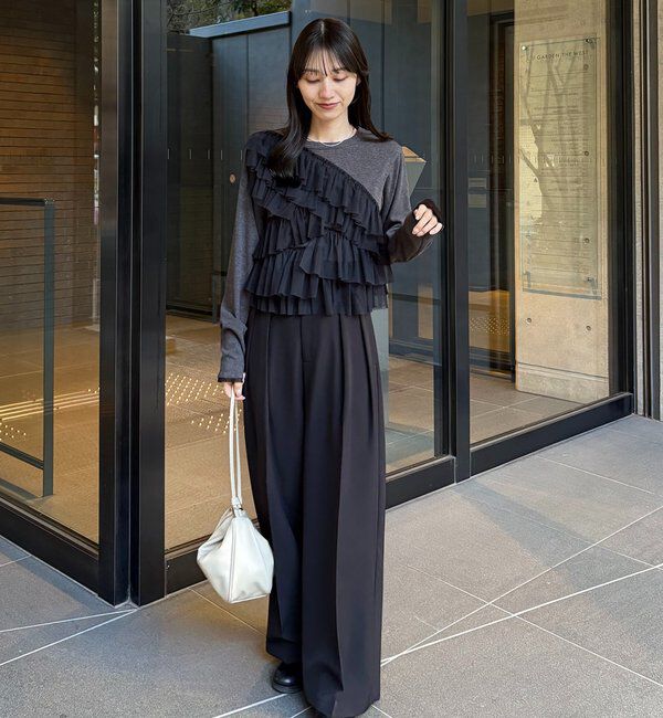  「【kon企画】フリルドッキングロンT」|Tシャツ・カットソー|