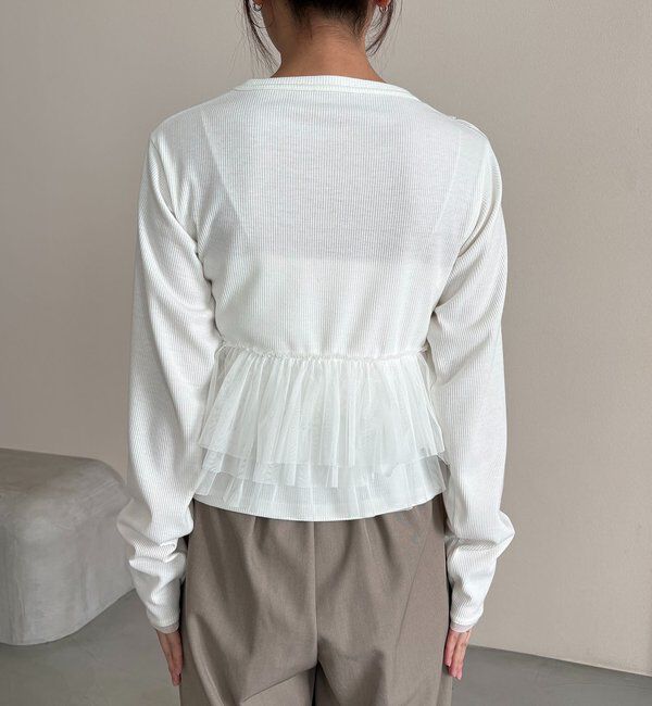  「【kon企画】フリルドッキングロンT」|Tシャツ・カットソー|