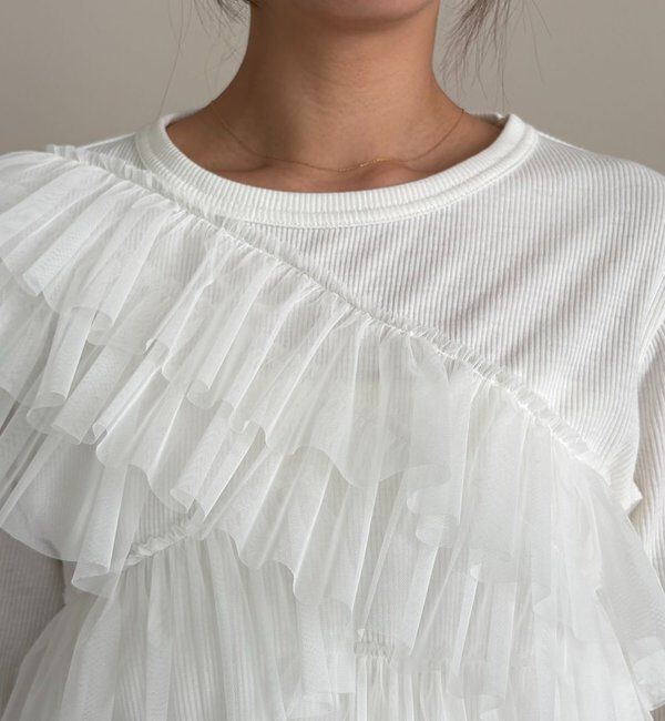  「【kon企画】フリルドッキングロンT」|Tシャツ・カットソー|