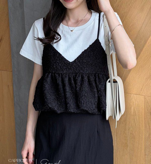  「【LE'MAGE&times;gemeilコラボ】バブルバルーンキャミ」|シャツ・ブラウス|