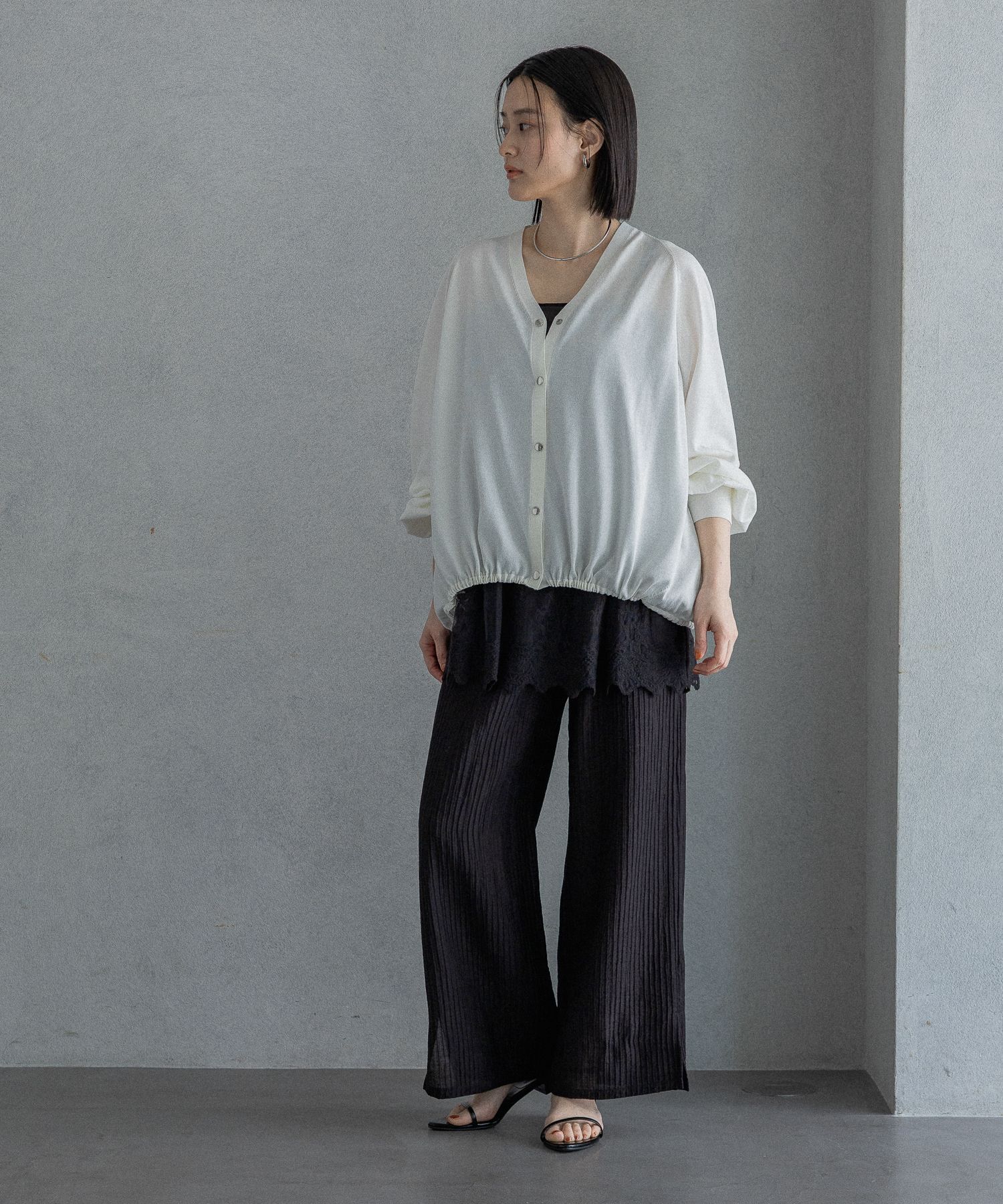 A part by 「【UVカット】ドロストビッグVカーディガン」|ニット・セーター|