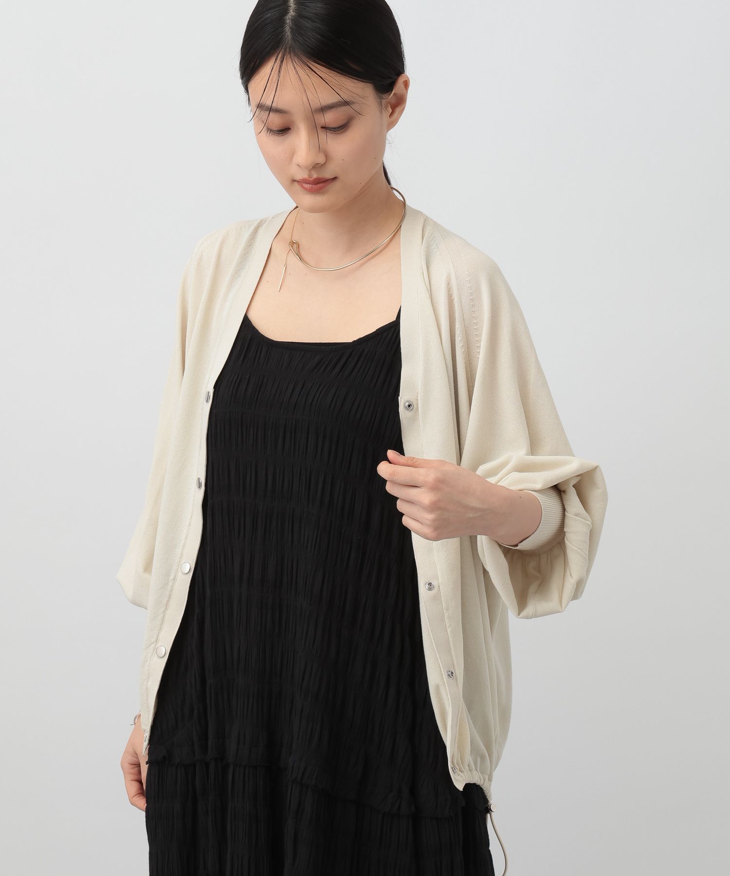 A part by 「【UVカット】ドロストビッグVカーディガン」|ニット・セーター|