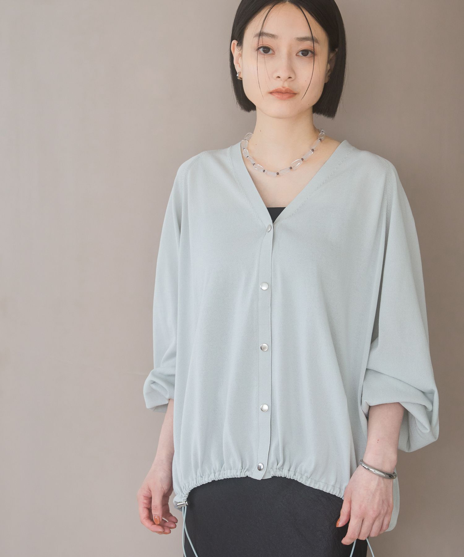 A part by 「【UVカット】ドロストビッグVカーディガン」|ニット・セーター|