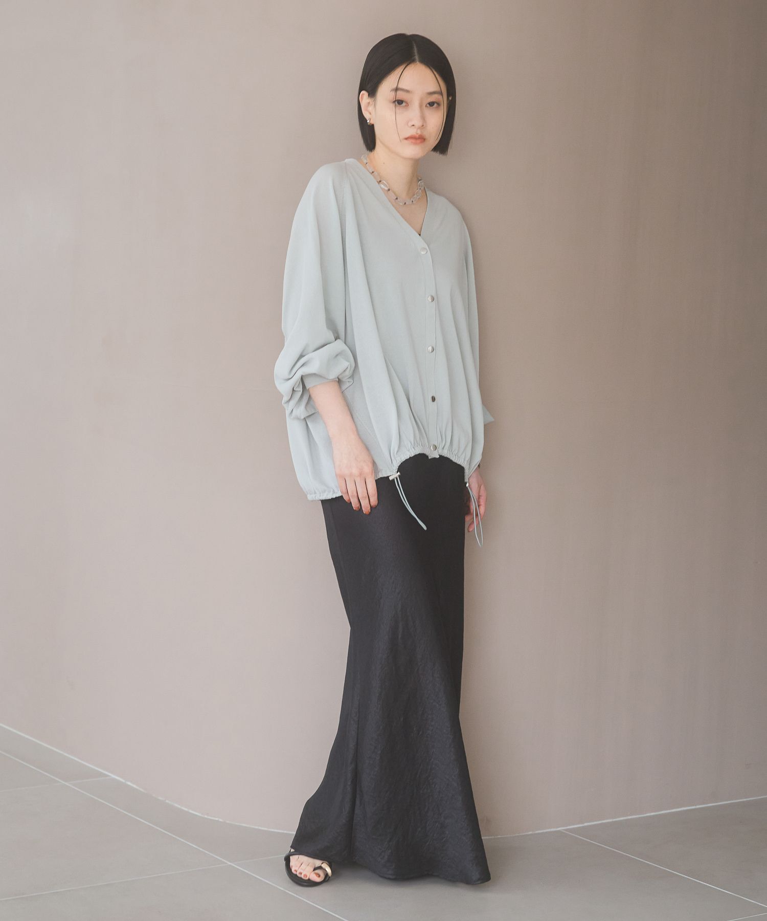 A part by 「【UVカット】ドロストビッグVカーディガン」|ニット・セーター|