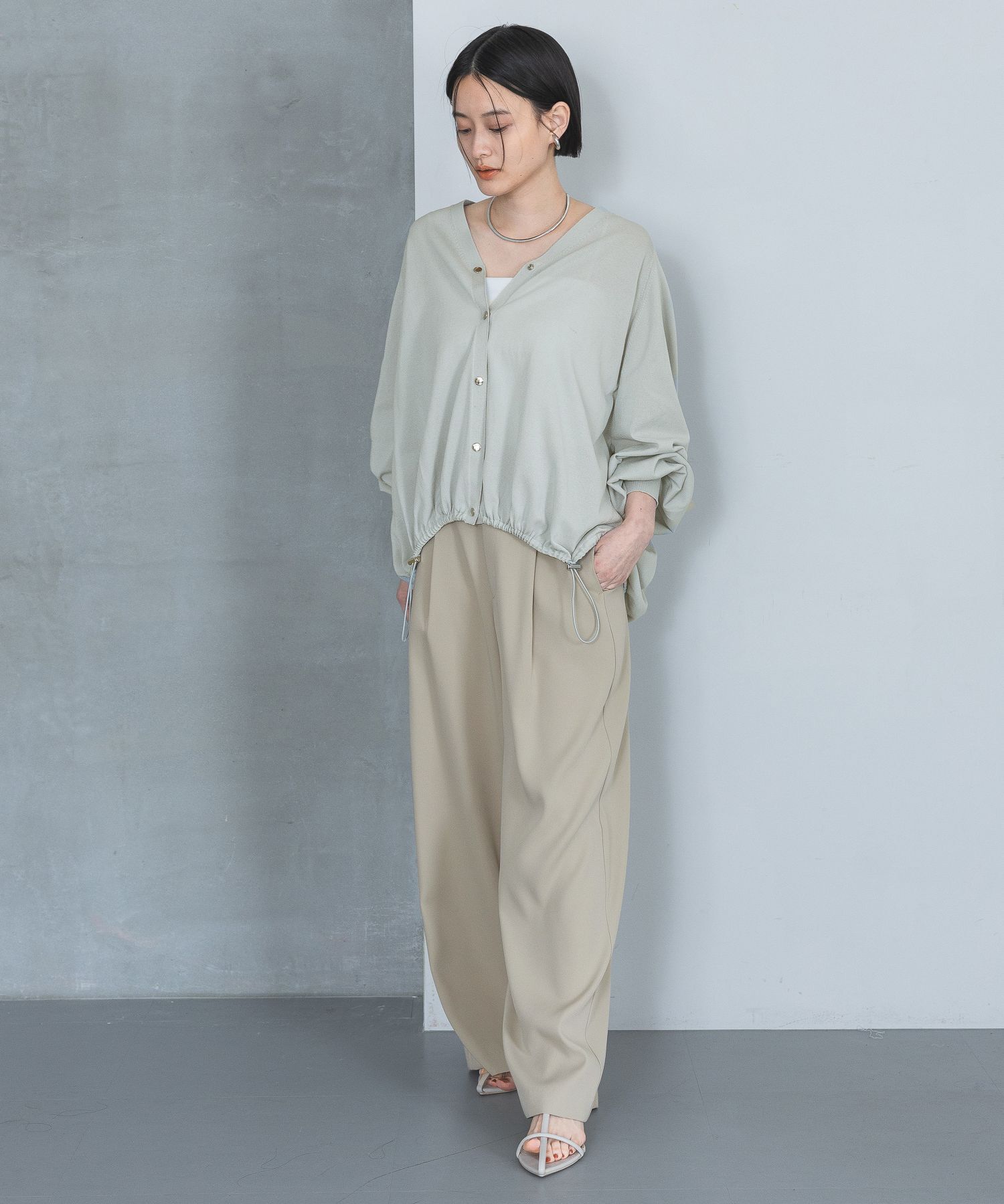 A part by 「【UVカット】ドロストビッグVカーディガン」|ニット・セーター|