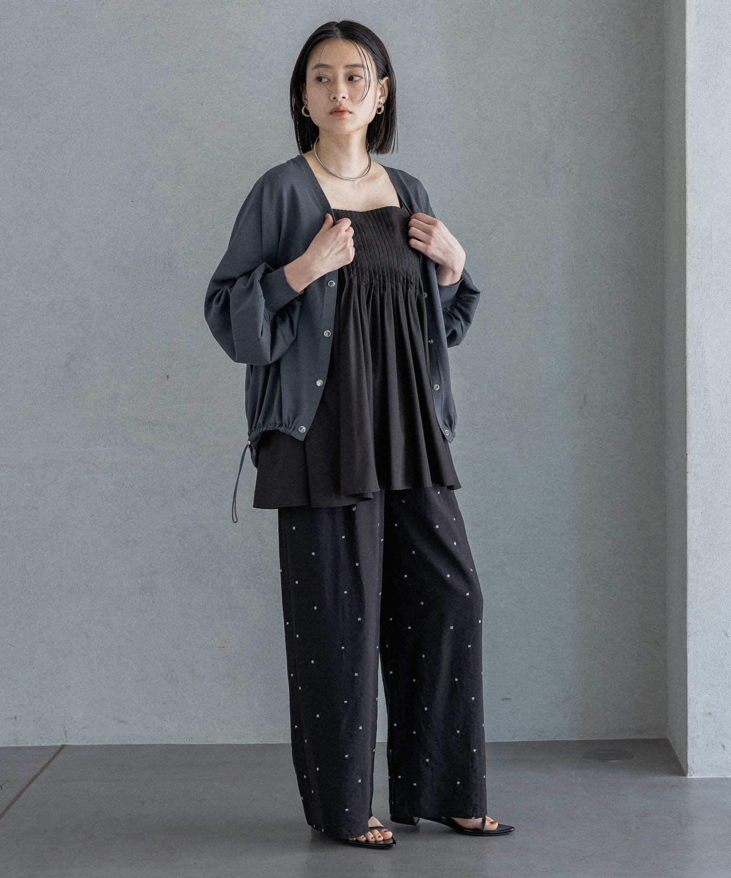 A part by 「【UVカット】ドロストビッグVカーディガン」|ニット・セーター|