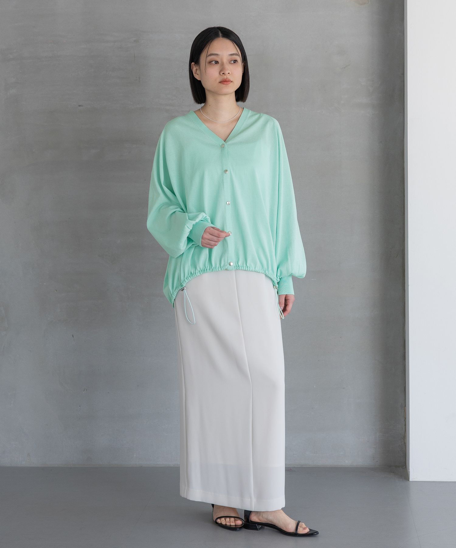 A part by 「【UVカット】ドロストビッグVカーディガン」|ニット・セーター|