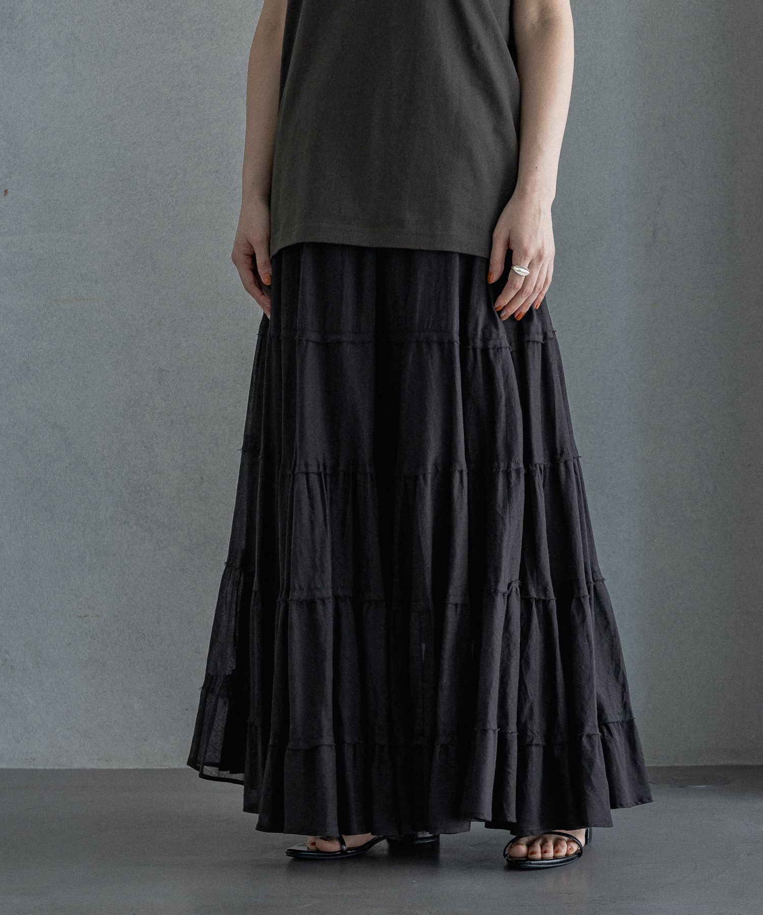 A part by 「コットンティアードスカート」|スカート|