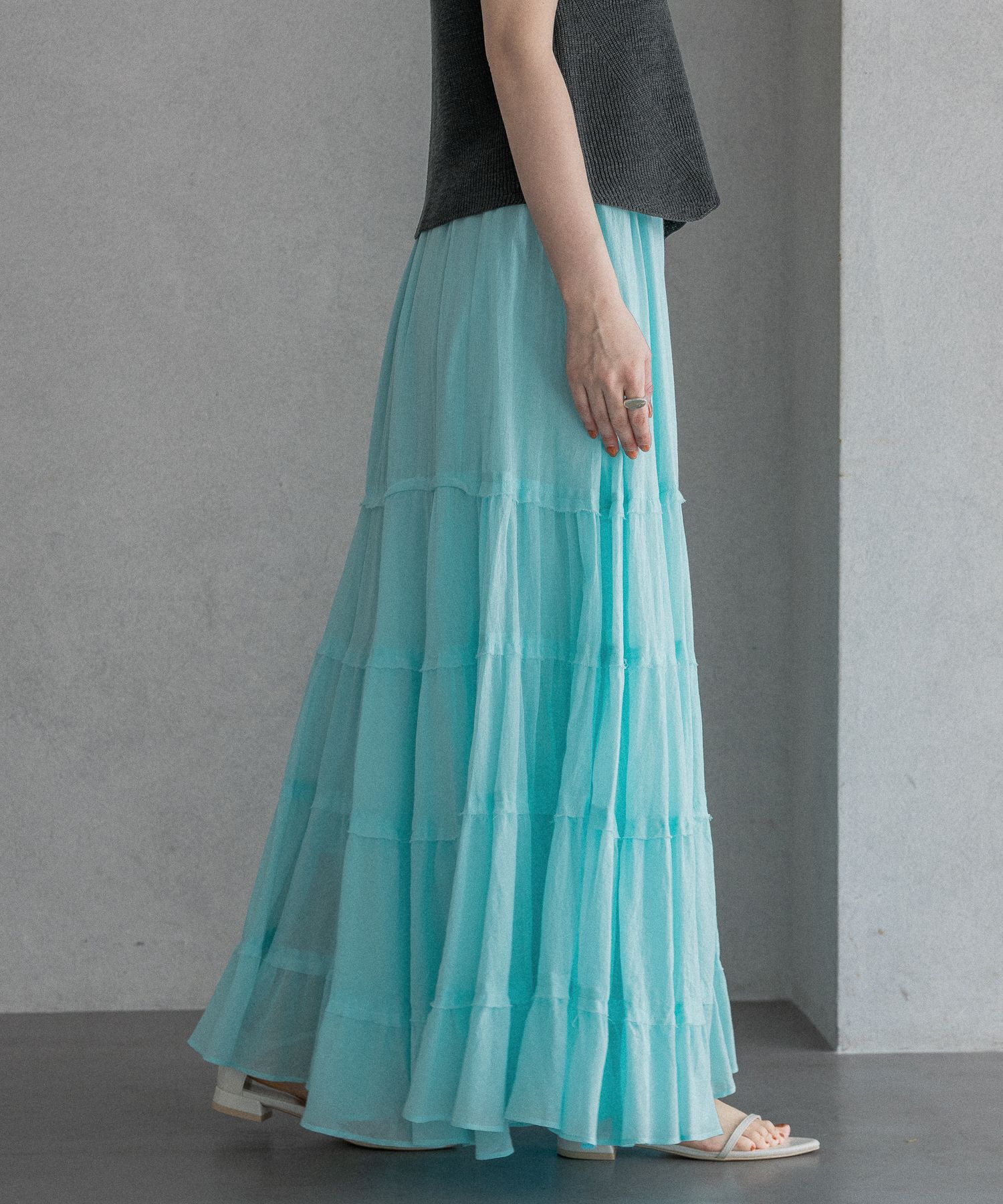 A part by 「コットンティアードスカート」|スカート|