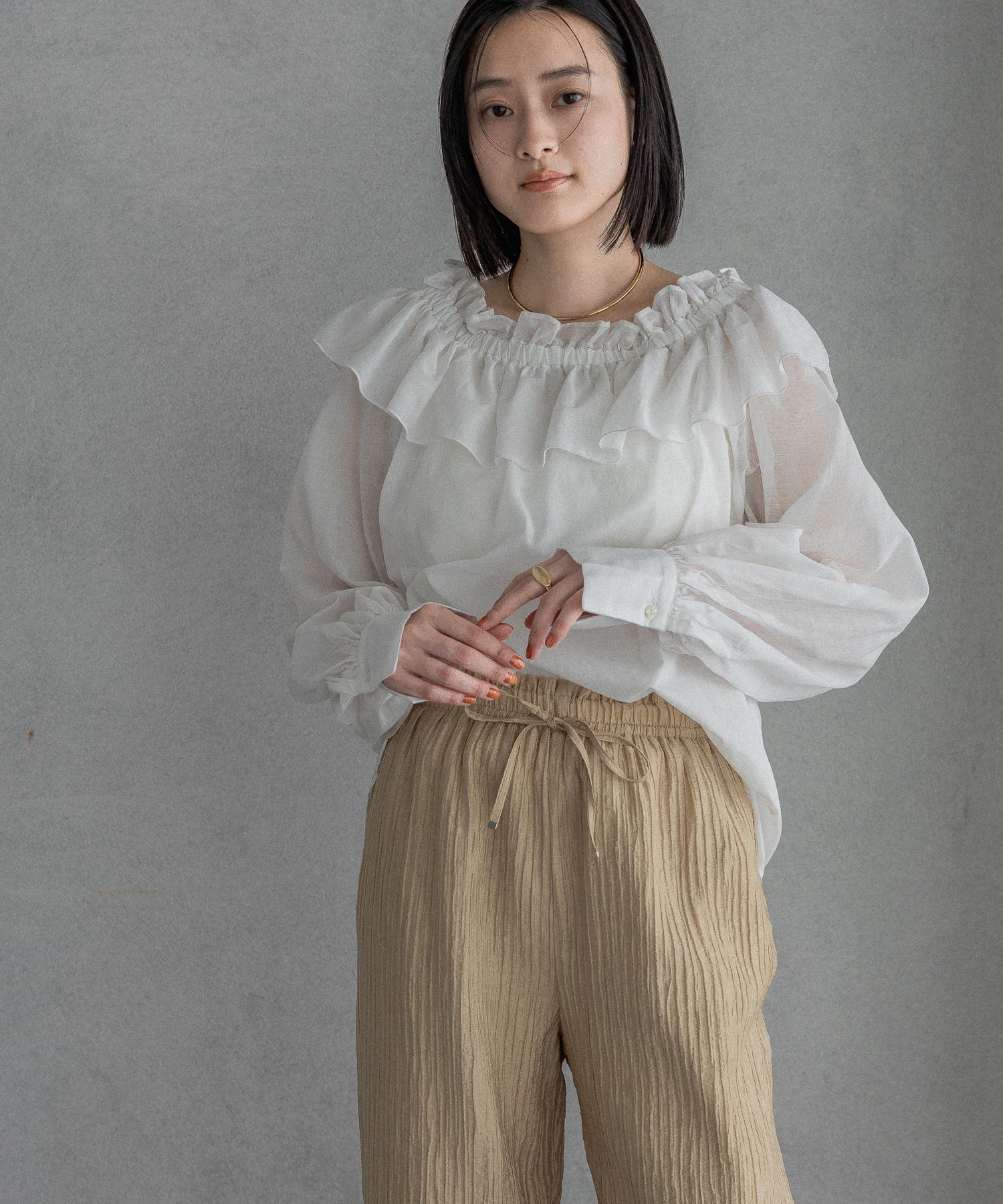 A part by 「フリルギャザーオフショルブラウス」|シャツ・ブラウス|