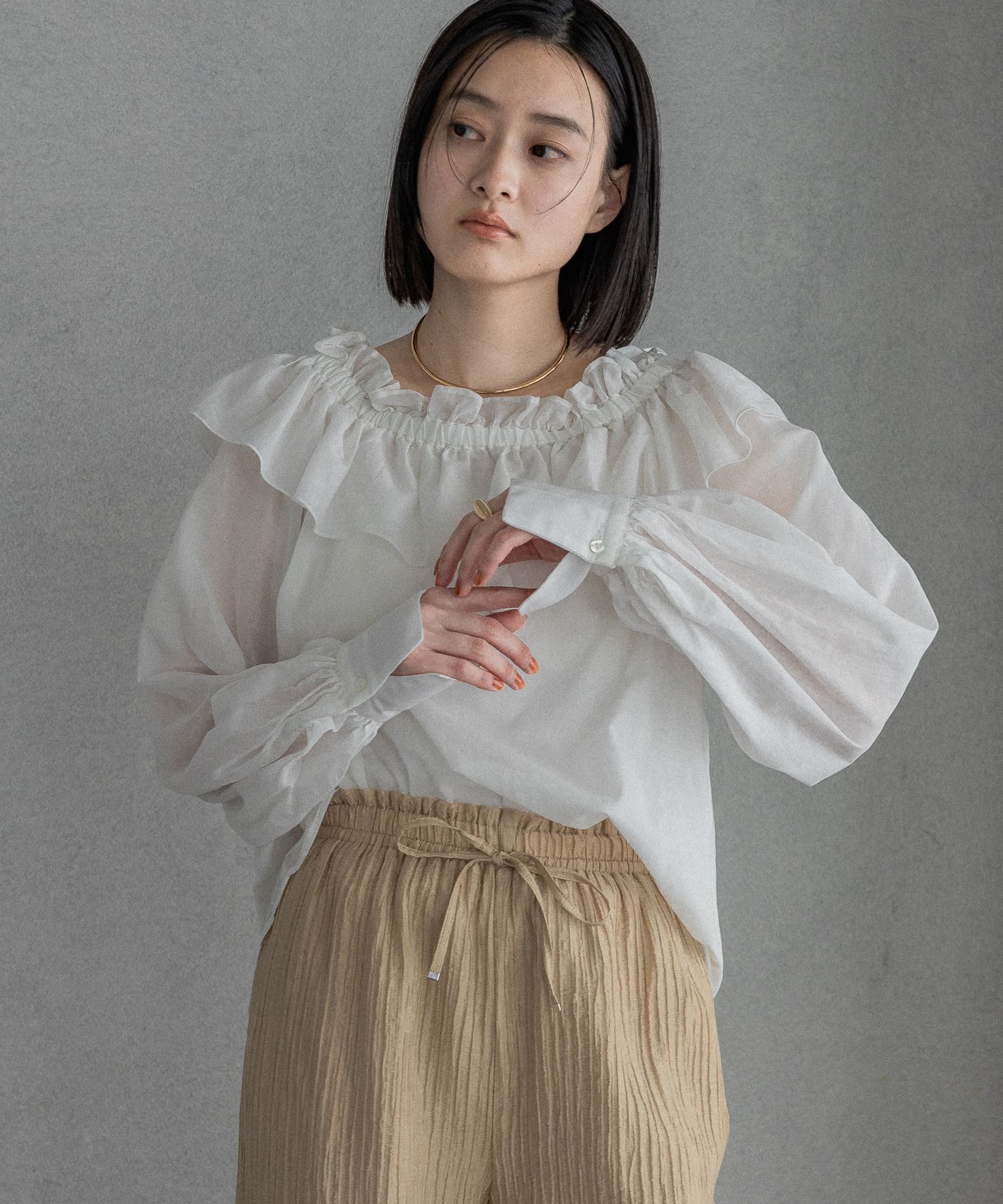 A part by 「フリルギャザーオフショルブラウス」|シャツ・ブラウス|